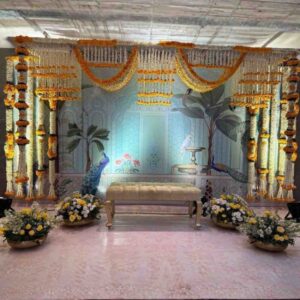 Home Flower Decoration for Haldi