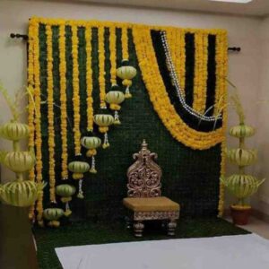 Home Flower Decoration for Haldi