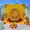 Home Flower Decoration for Haldi
