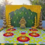 Home Flower Decoration for Haldi
