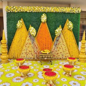 Home Flower Decoration for Haldi