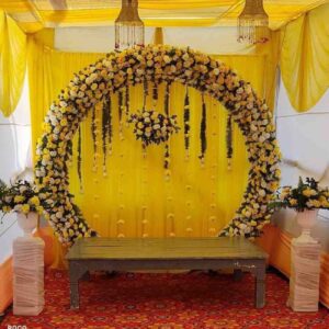 Home Flower Decoration for Haldi