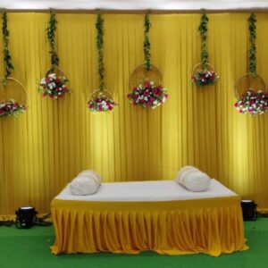 Home Flower Decoration for Haldi