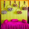Home Flower Decoration for Haldi