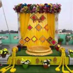 Home Flower Decoration for Haldi