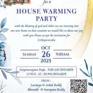 House warming ceremony