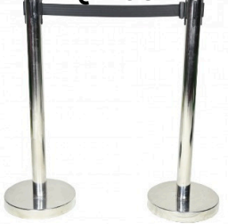 Retractable Belt Stainless Queue Manager