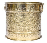 Brass planter