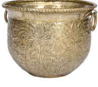 Brass planter