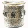 Silver plated brass ashtalakshmi decorative pot