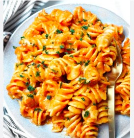 Fusilli with Red Pepper Sauce