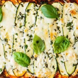 Zucchini an Lasagna