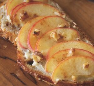 Apple and Cheese Toast