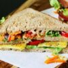 Vegetable Club Sandwich